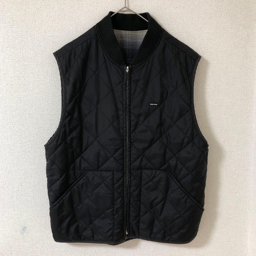 【レア】supreme Reversible Shadow Plaid Vest