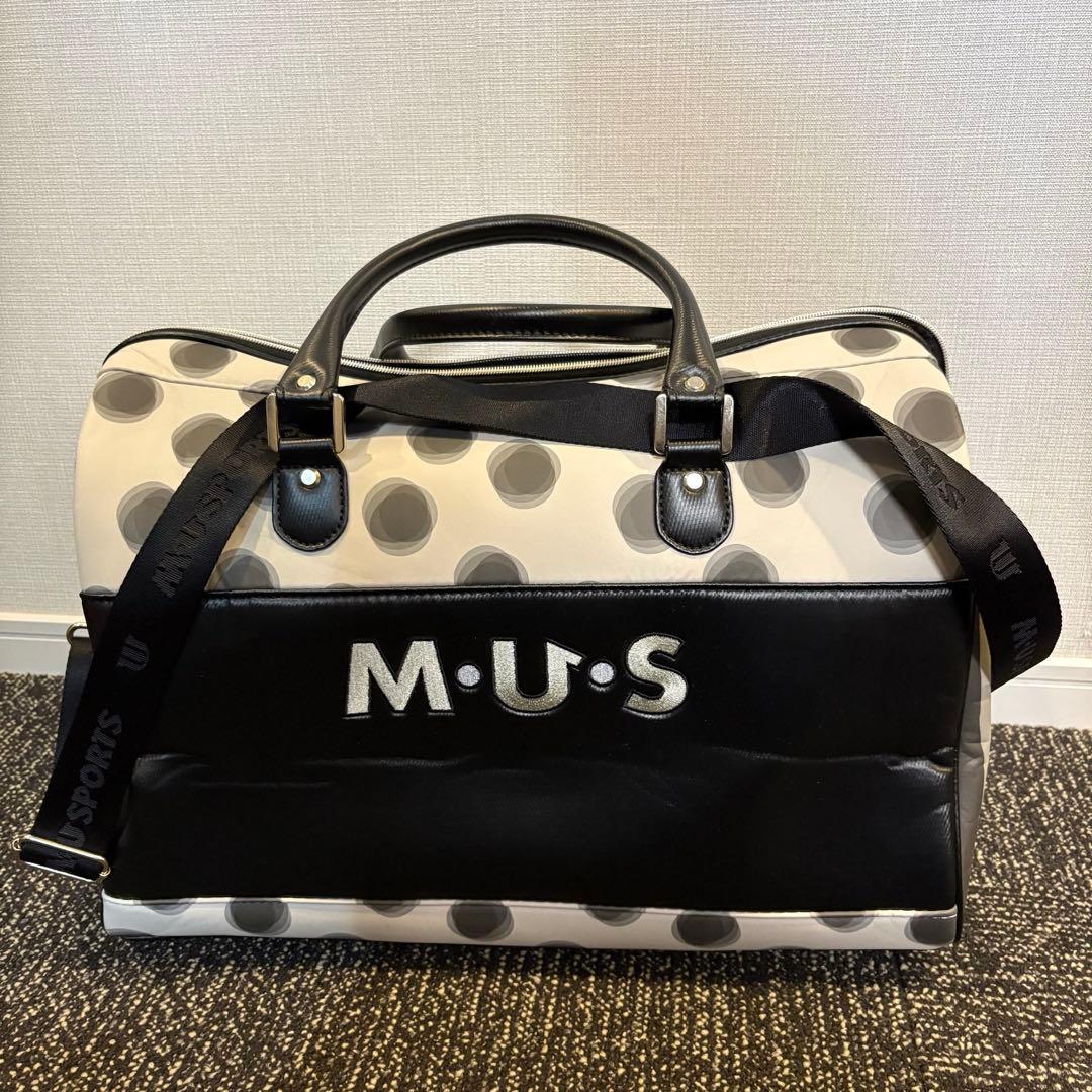 M.U SPORTS エムユースポーツ 2WAY ボストン バッグ ブラック