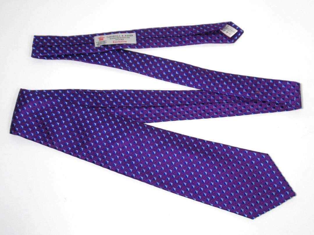 TURNBULL&ASSER ターンブル＆アッサー ネクタイ ジオメトリック柄