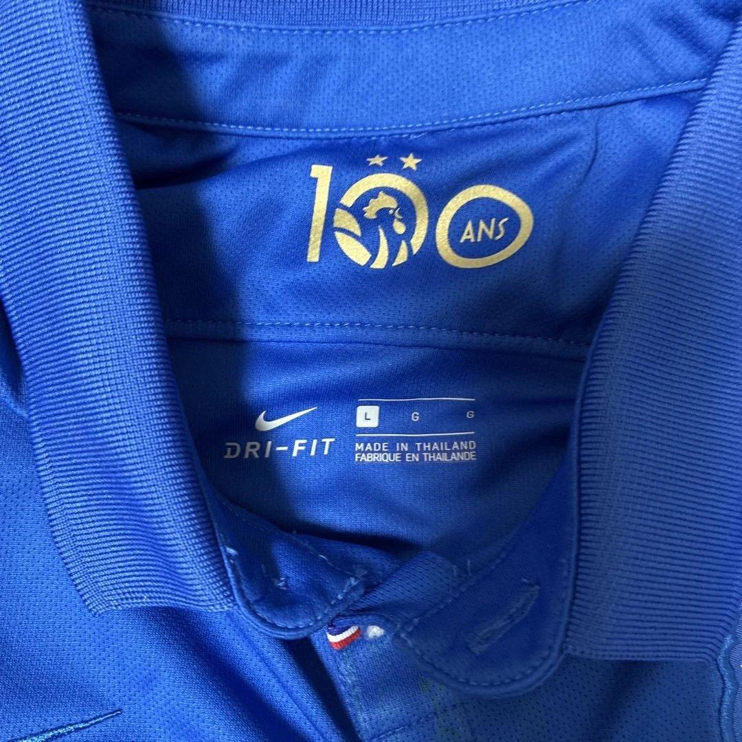 Nike フランス代表 100th記念長袖ユニフォーム　サイズＬ　難有り