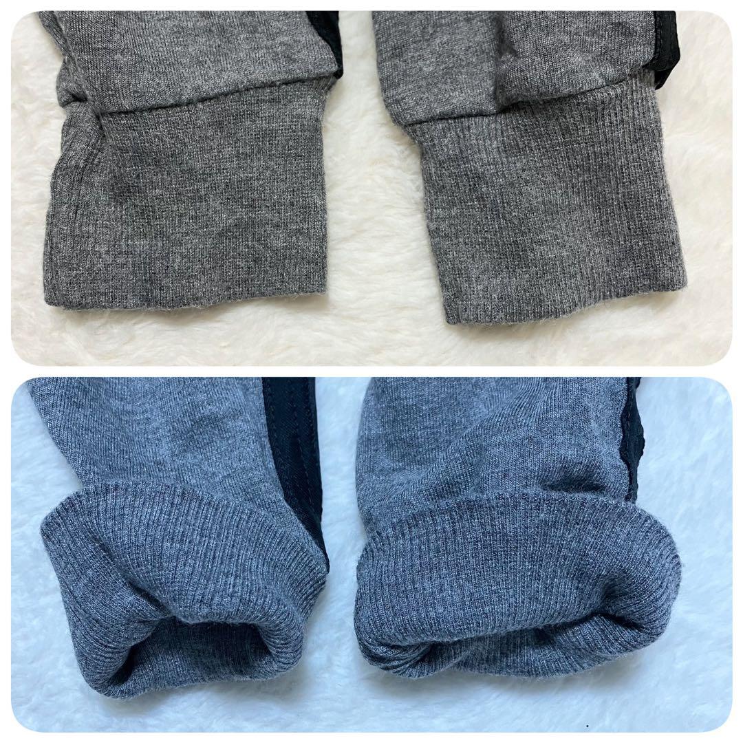 GUCCI フルジップ パーカー ブルゾン GG柄 ライン XS グレー 金金具