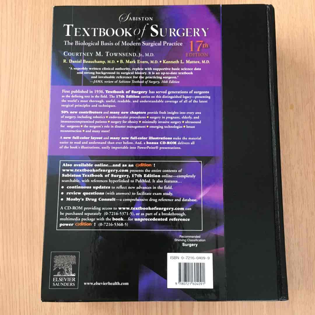 Sabiston Textbook of Surgery 外科診療の生物学的基礎