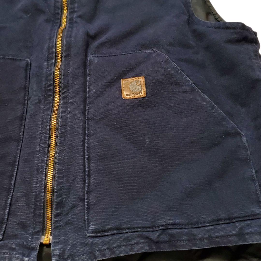 Carhartt ダックベスト L相当 ネイビー