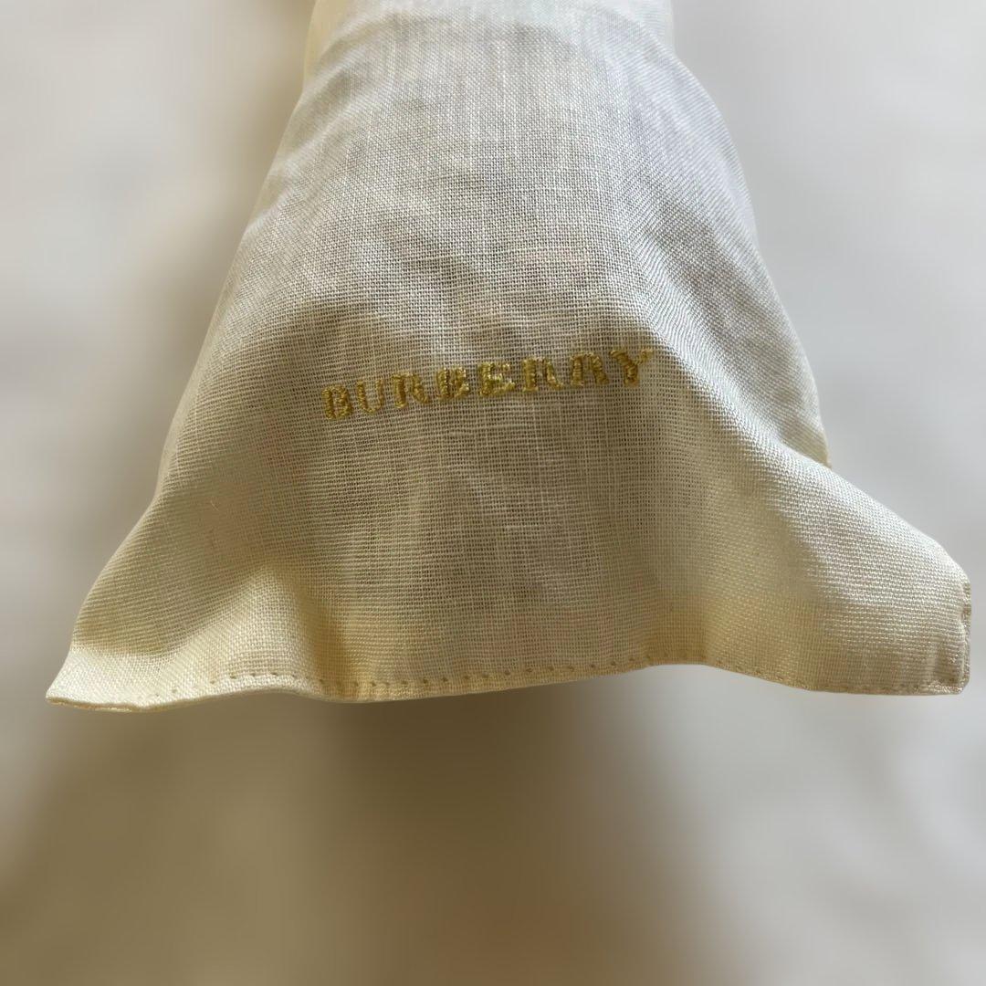 極美品✨BURBERRY バーバリー フリル付き折りたたみ日傘 UV イエロー