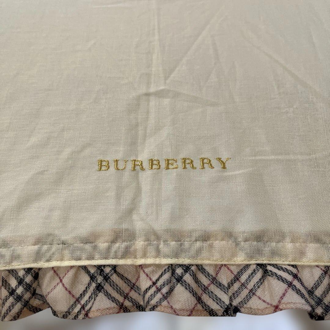 極美品✨BURBERRY バーバリー フリル付き折りたたみ日傘 UV イエロー