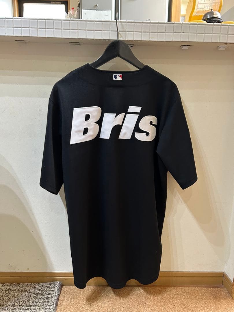 F.C.real bristol ホワイトソックス ベースボールシャツ 黒L