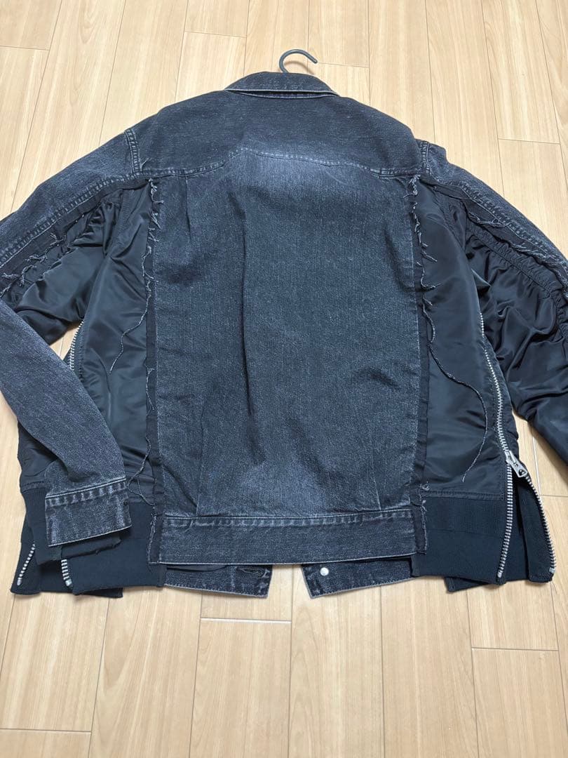 Sacai Denim x Nylon Twill Jacket 美品