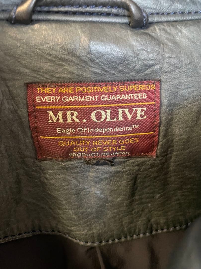MR.OLIVE ライダース　S レザージャケット　シングル　革ジャン