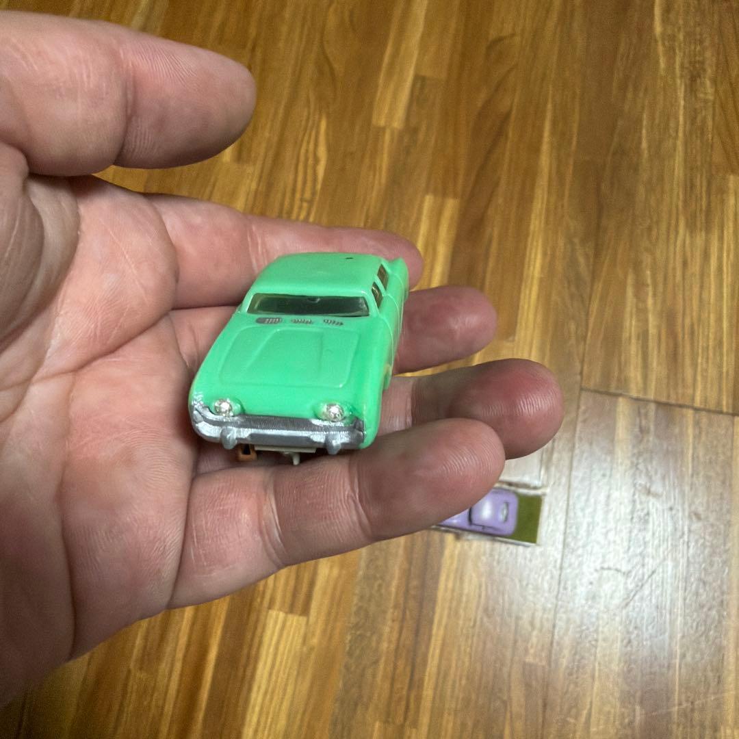 昭和レトロ マルサンHOスロットカー2台 ケース付 ジャンク