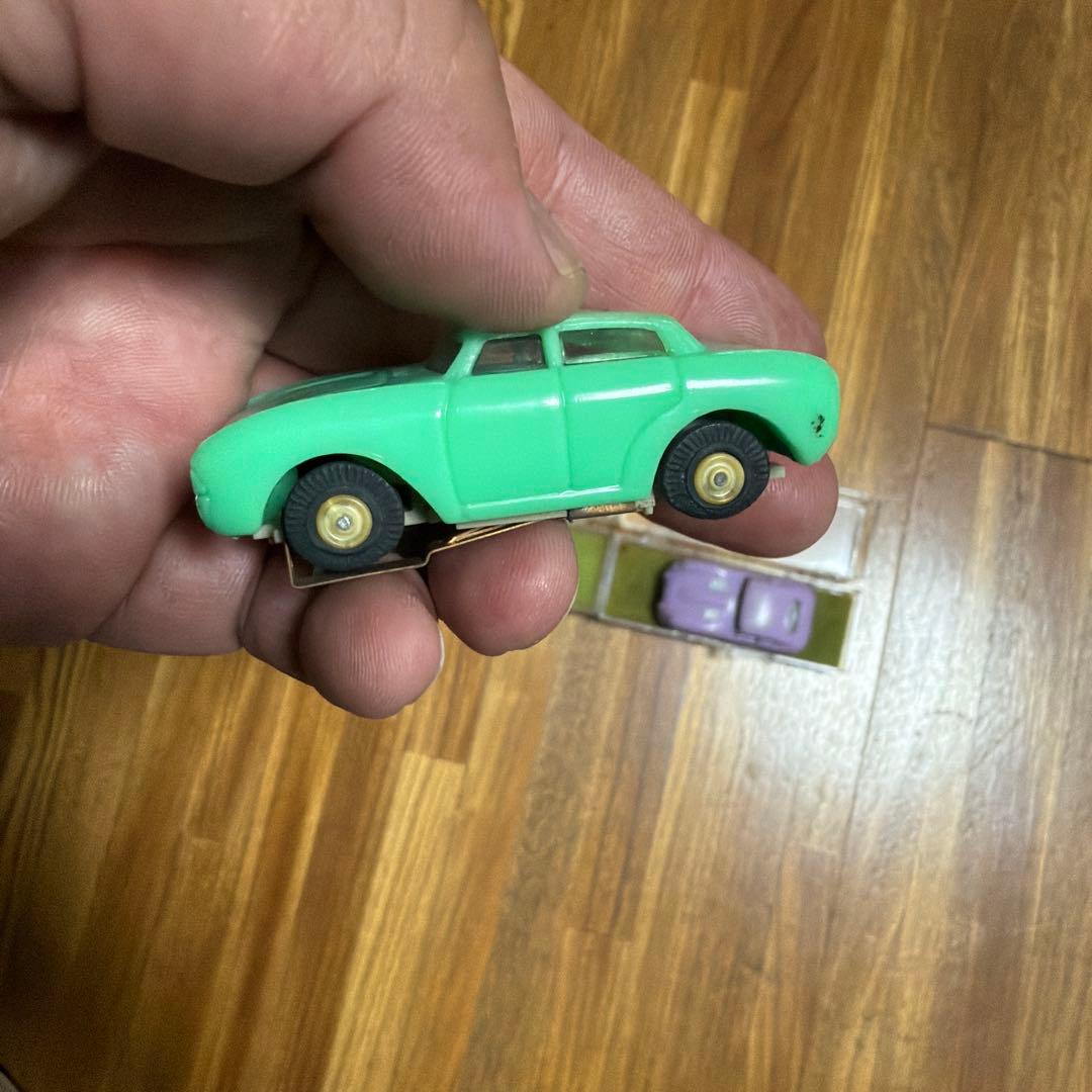 昭和レトロ マルサンHOスロットカー2台 ケース付 ジャンク