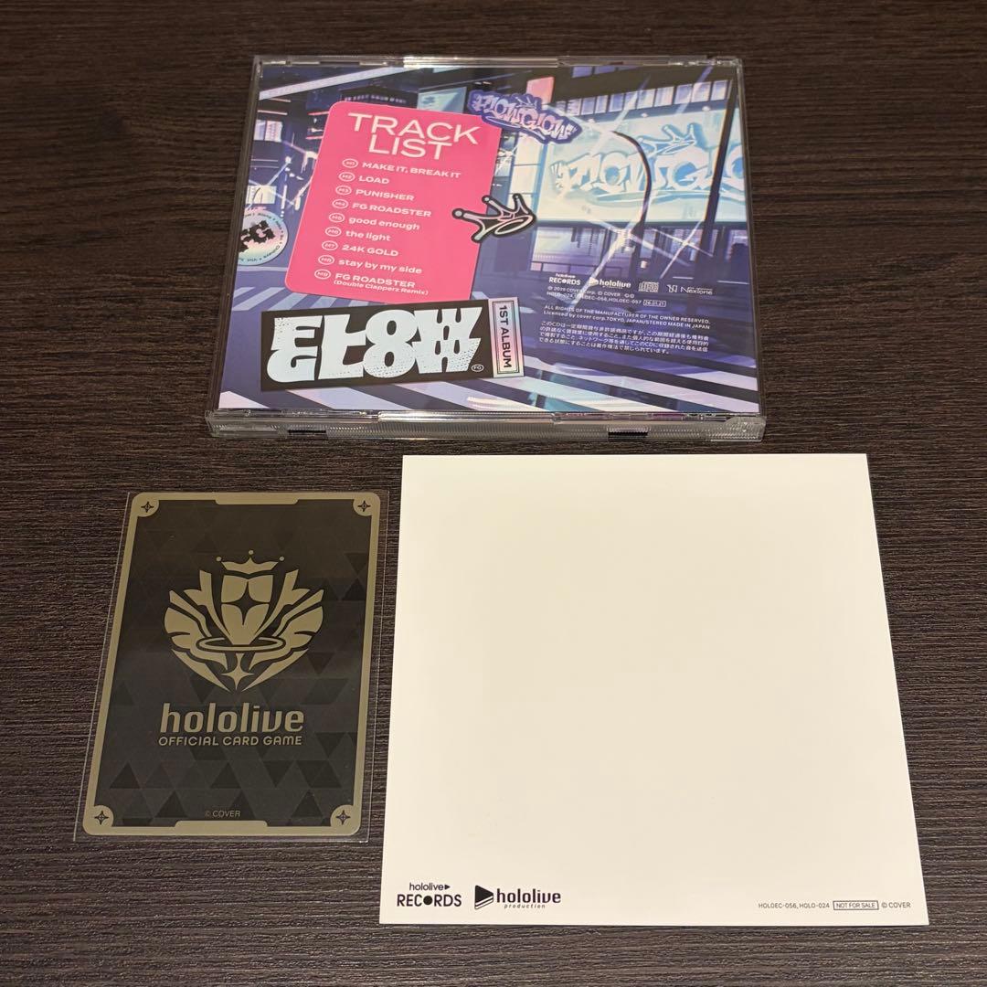 輪堂千速　直筆サイン　FLOW GLOW 1st album EC数量限定盤