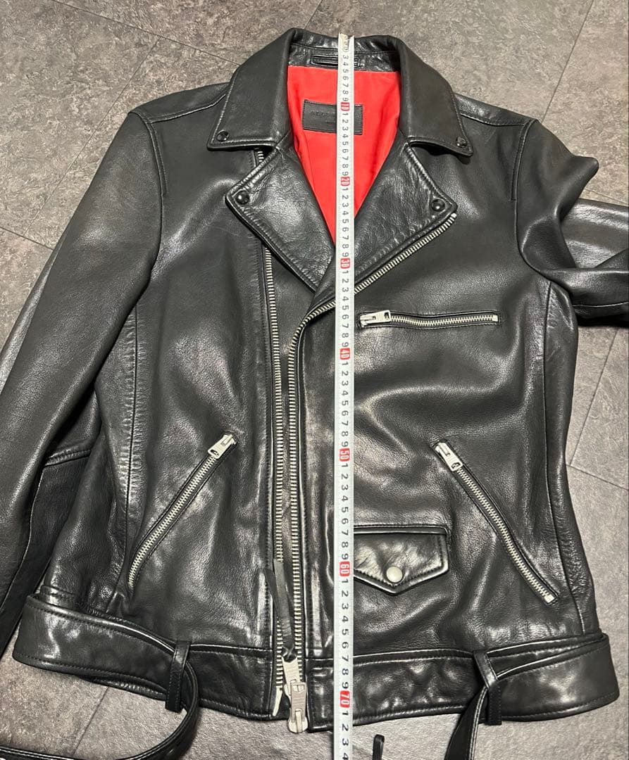 マーミイ ALLSAINTS ダブルライダースジャケット レザー 羊革