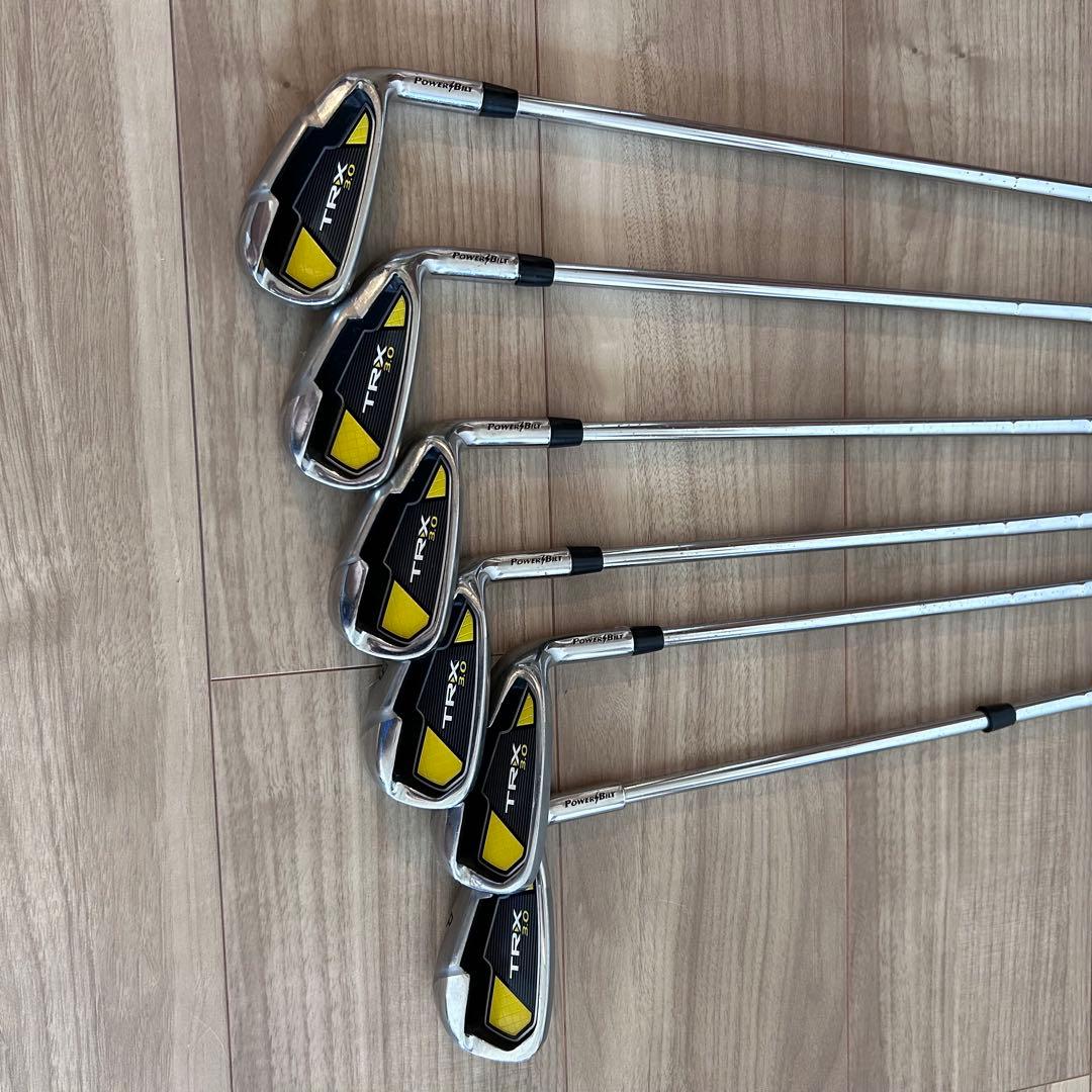 power bilt trx ゴルフクラブ8本 ドライバー アイアン セット