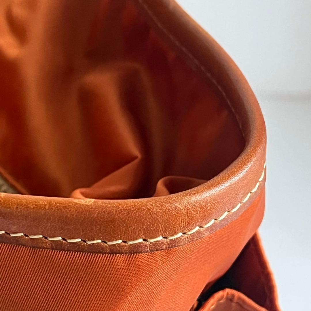 ✨未使用級✨　Felisi ヘルメットバッグ　ハンドバッグ　ナイロン　茶