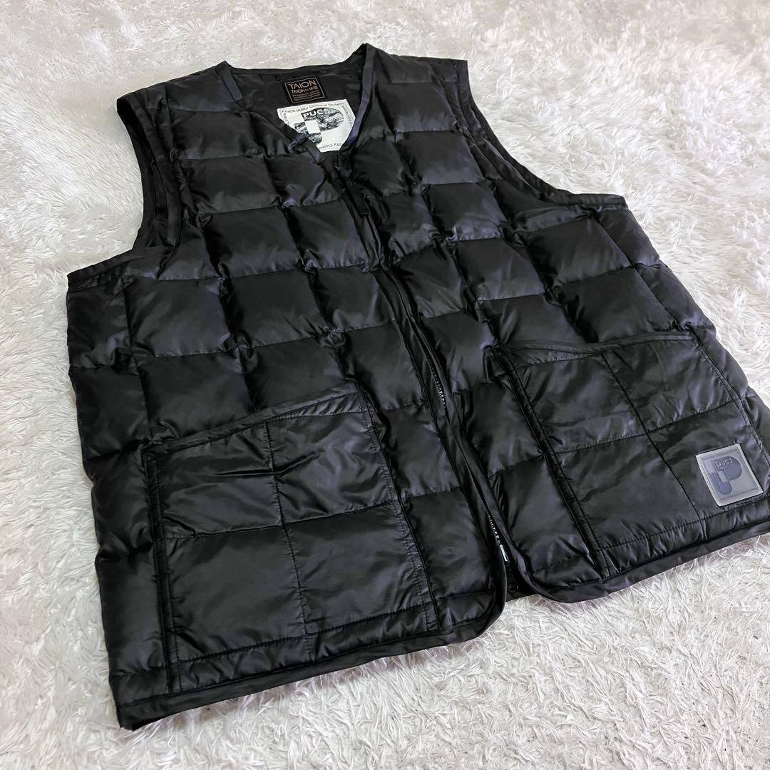 美品 TAION PACS PUBLICTOKYO リバーシブルダウンベスト 黒