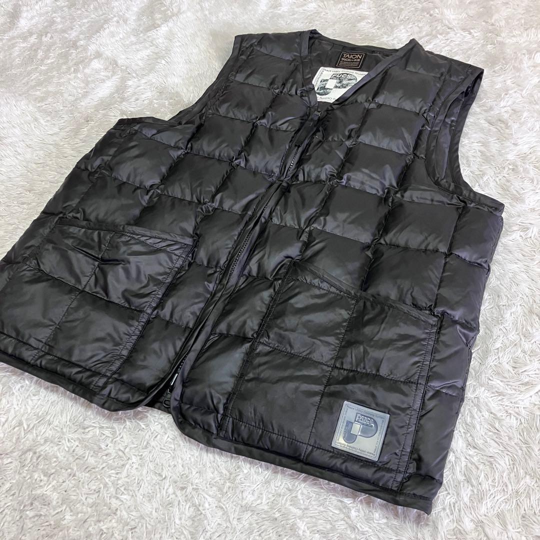 美品 TAION PACS PUBLICTOKYO リバーシブルダウンベスト 黒