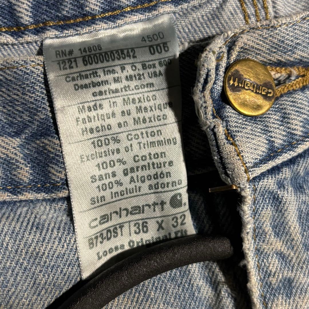 極上 カーハート carhartt ダブルニー　デニム　ペインターパンツ　襤褸