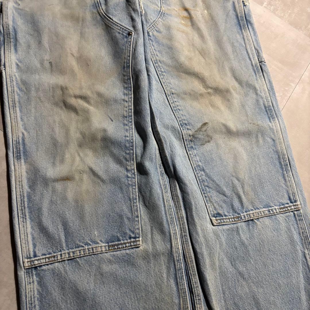 極上 カーハート carhartt ダブルニー　デニム　ペインターパンツ　襤褸