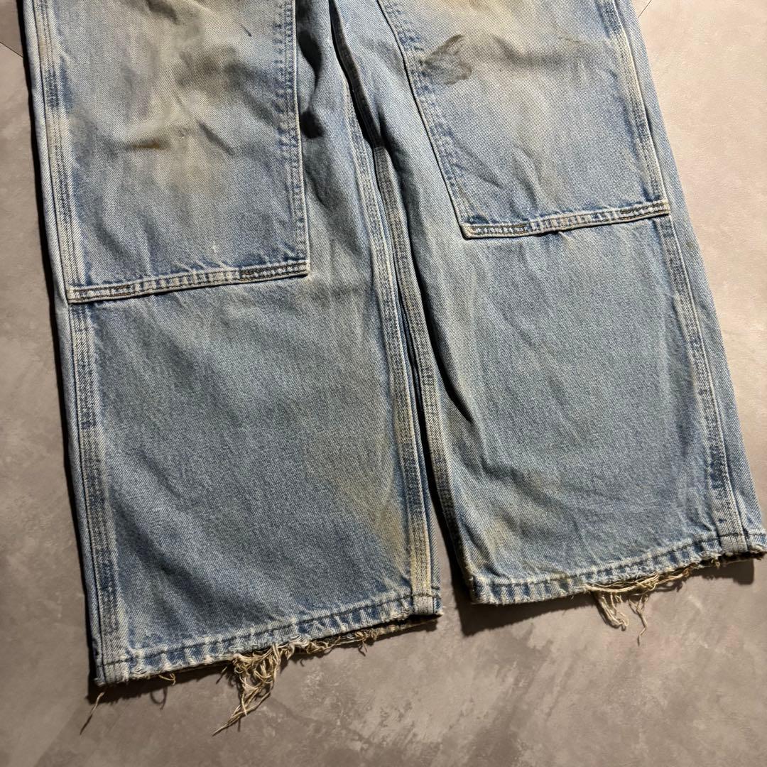 極上 カーハート carhartt ダブルニー　デニム　ペインターパンツ　襤褸