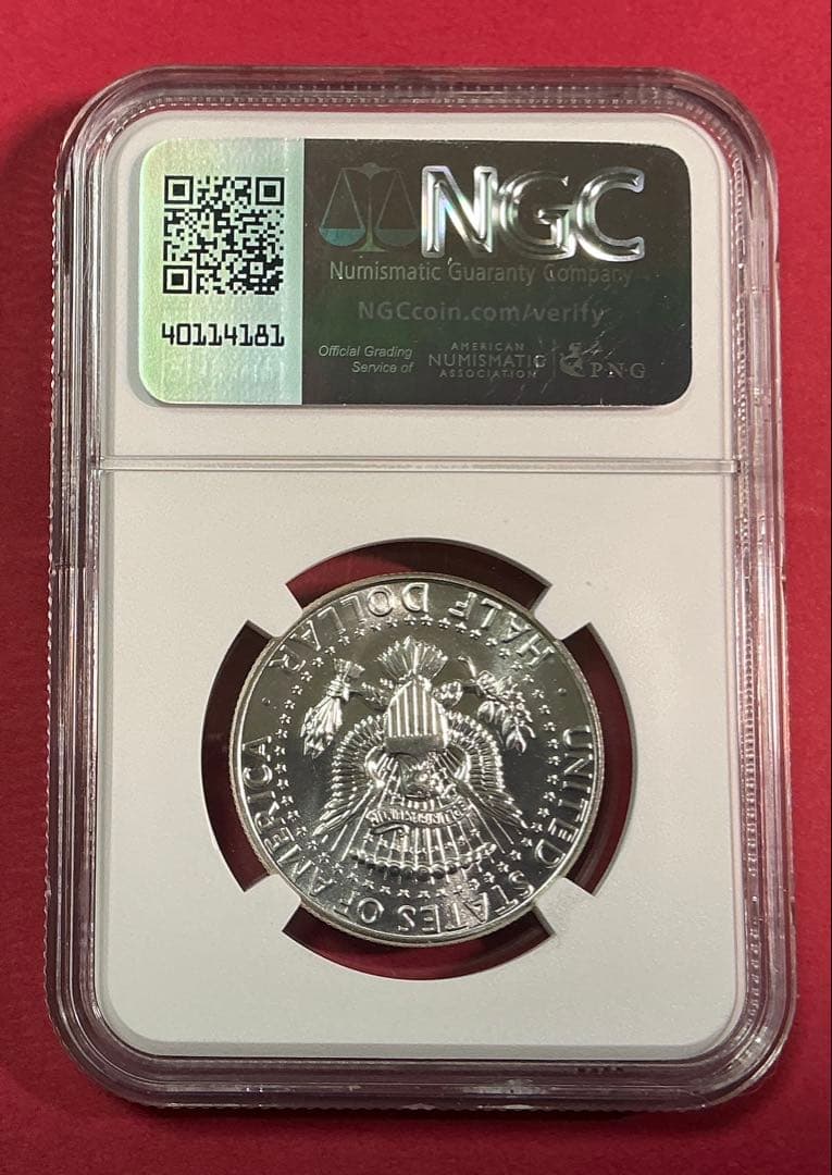 【NGC鑑定】1964年 ケネディ ハーフダラー PF65 銀貨オリジナルラベル