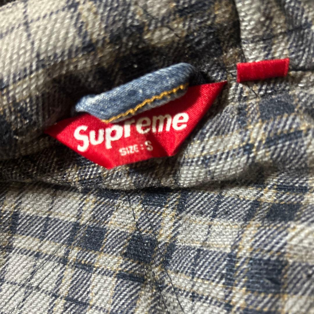 Supreme デニムジャケット フード付き S