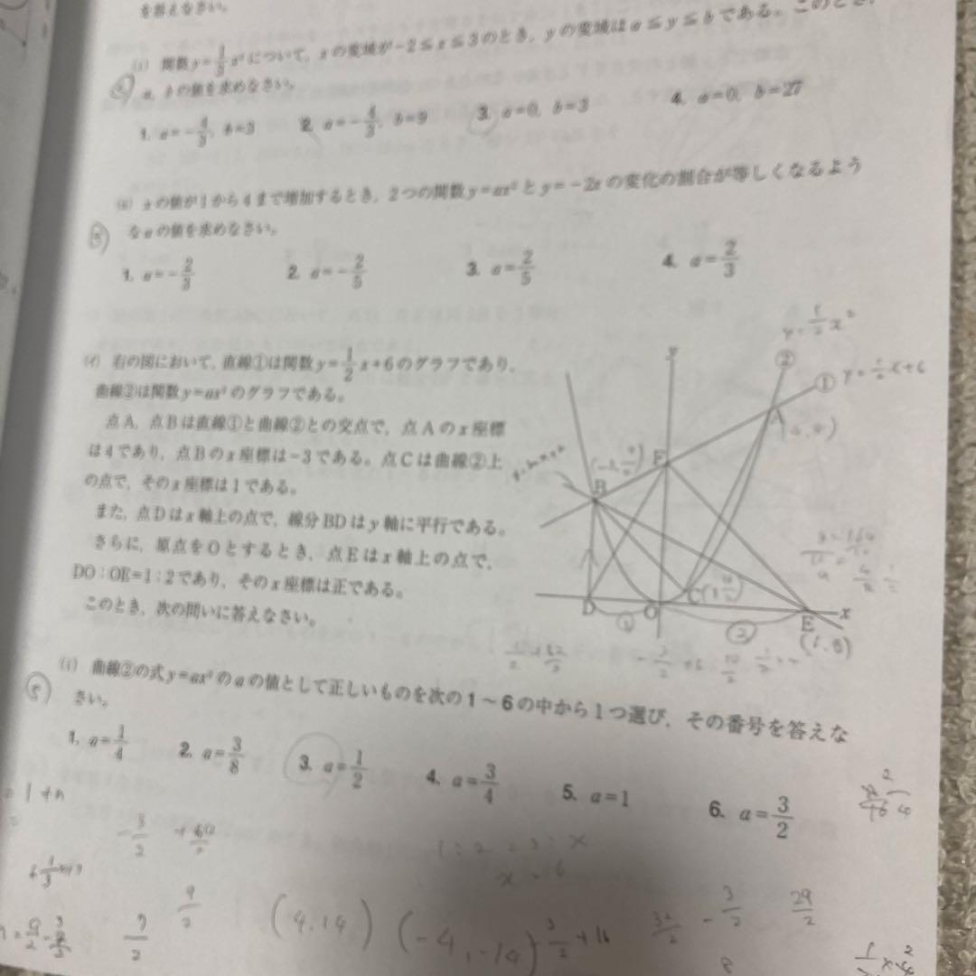 神奈川全県模試 問題解説セット 書き込み多数あり