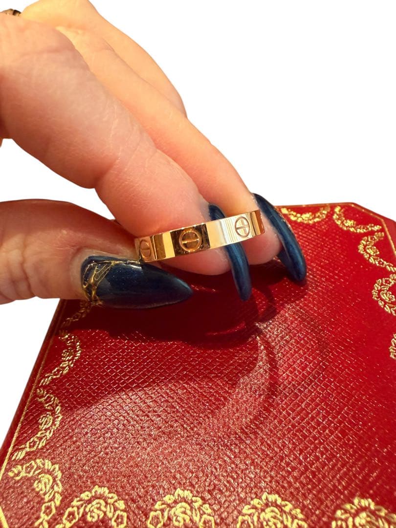 Cartier ミニラブリング ピンクゴールド 稀少サイズ55(15号)