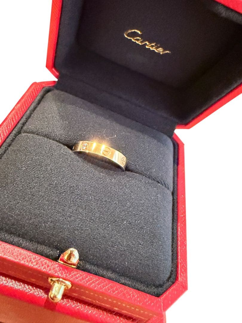 Cartier ミニラブリング ピンクゴールド 稀少サイズ55(15号)