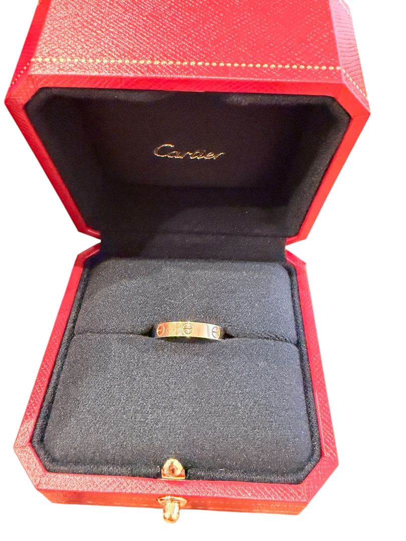 Cartier ミニラブリング ピンクゴールド 稀少サイズ55(15号)