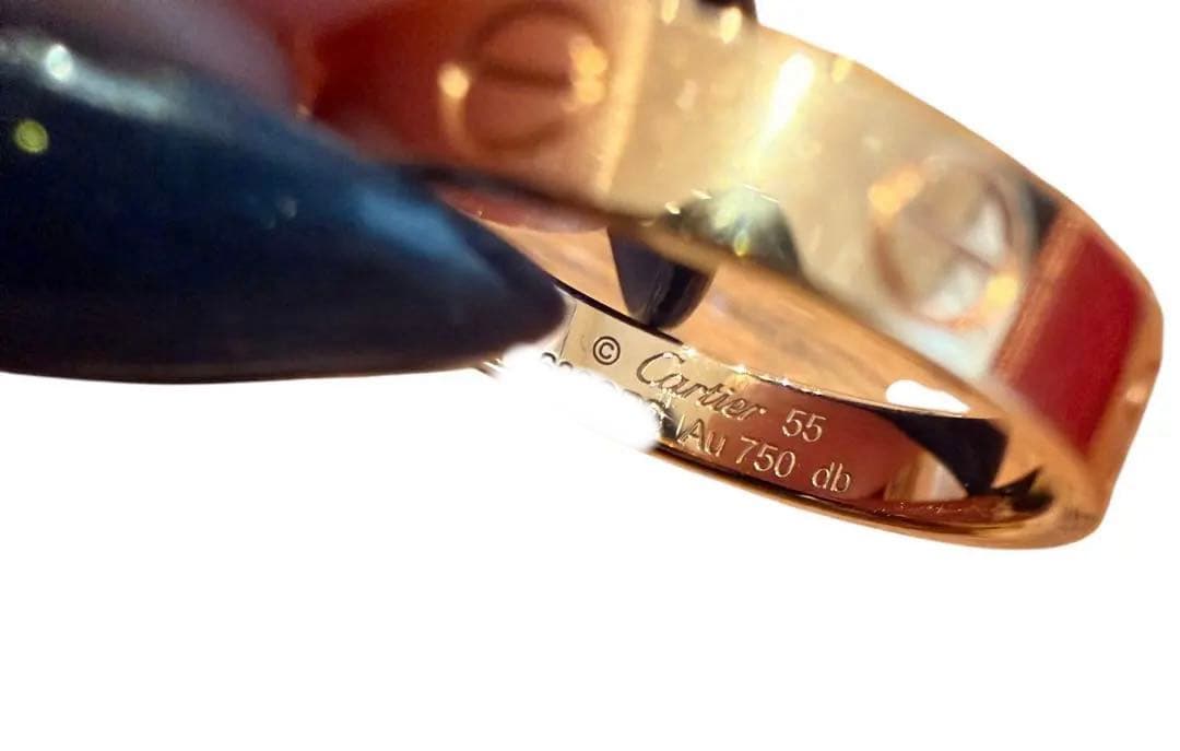 Cartier ミニラブリング ピンクゴールド 稀少サイズ55(15号)