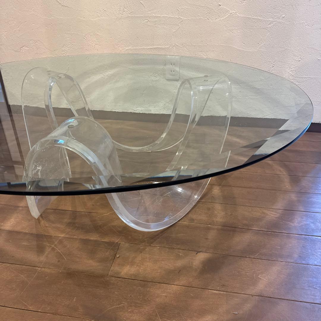 Lucite Ribbon Coffee Table ビンテージ