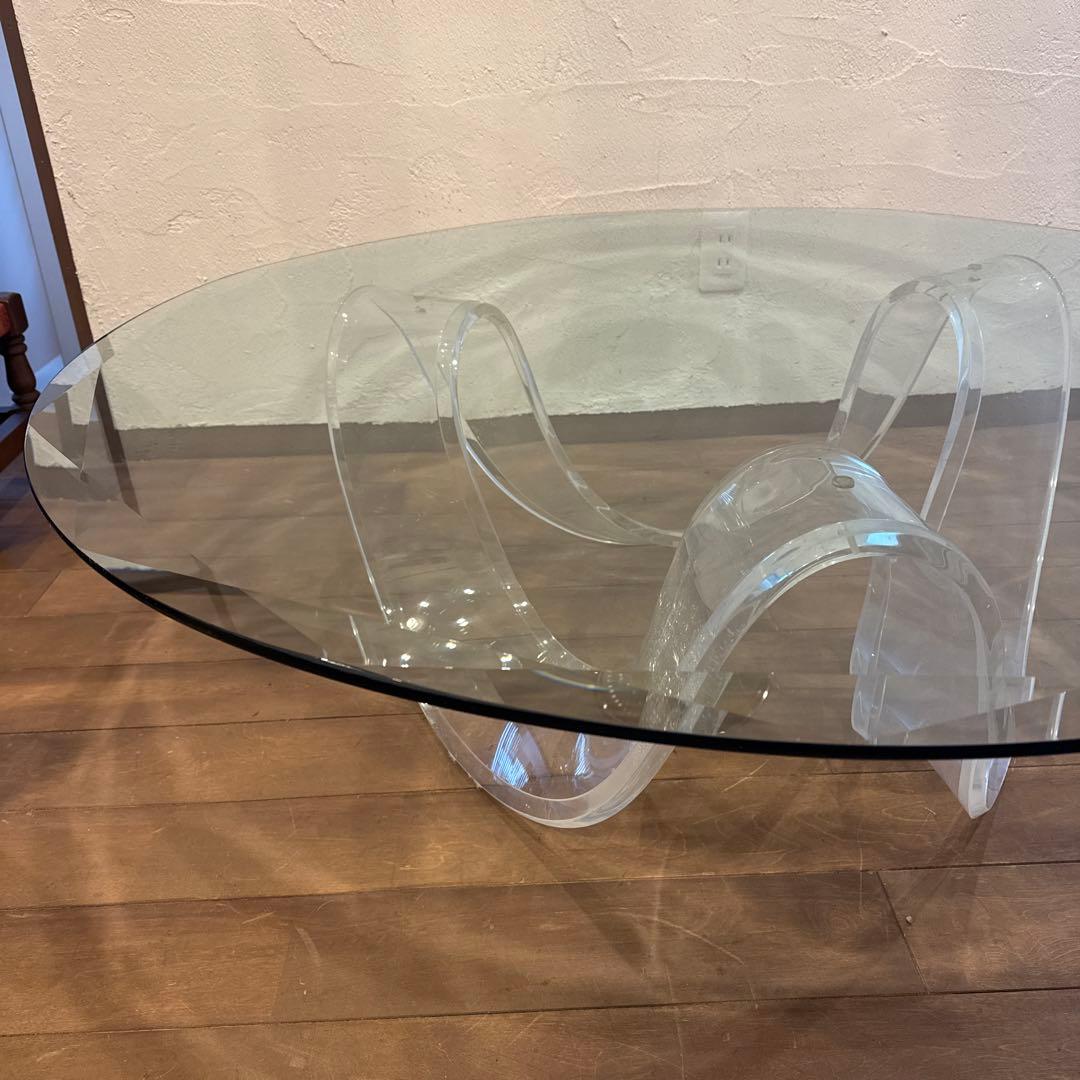 Lucite Ribbon Coffee Table ビンテージ