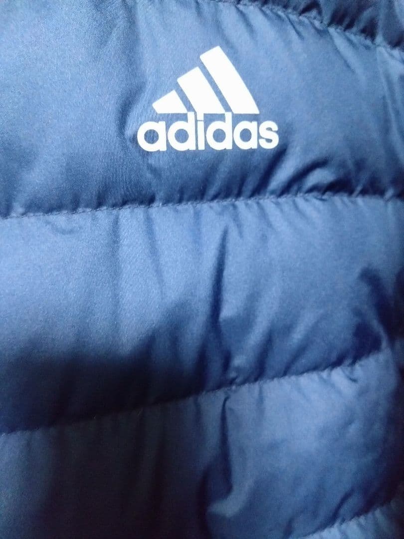 adidas ネイビー ダウンジャケット