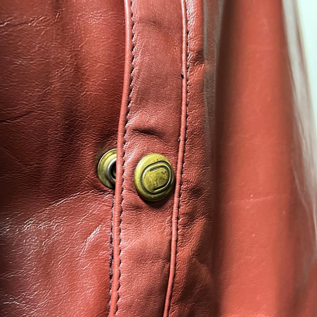 70sVintage! ロンドンフォグ　レザージャケット　ワインレッド　サイズM