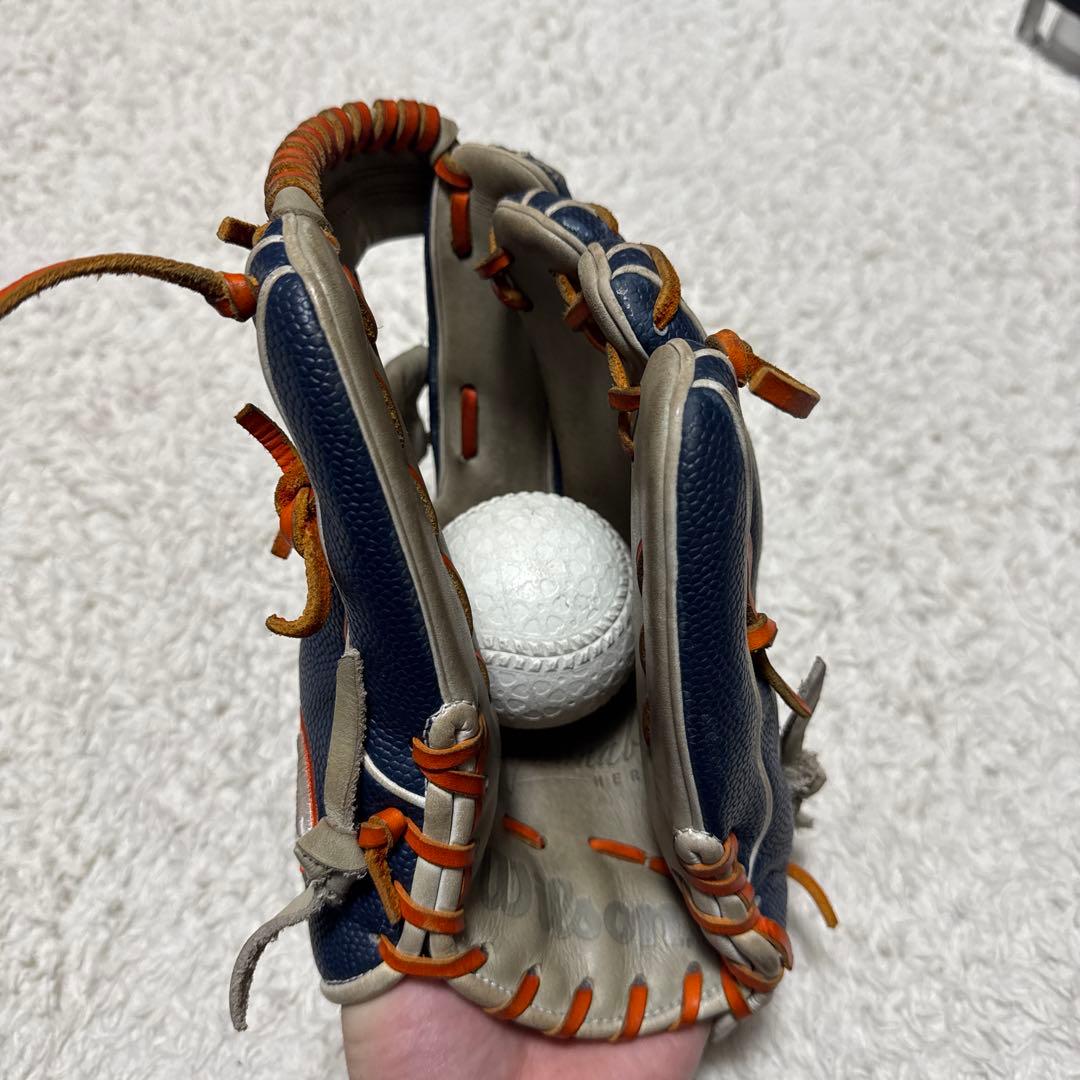 Wilson 軟式グローブ 86型ネイビー/グレー