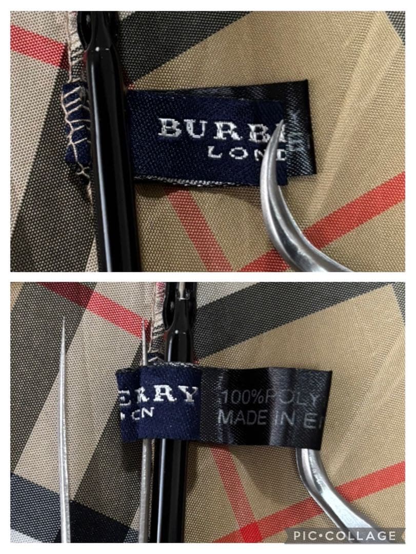 美品　BURBERRY バーバリーロンドン　ノバチェック　折り畳み傘　英国製