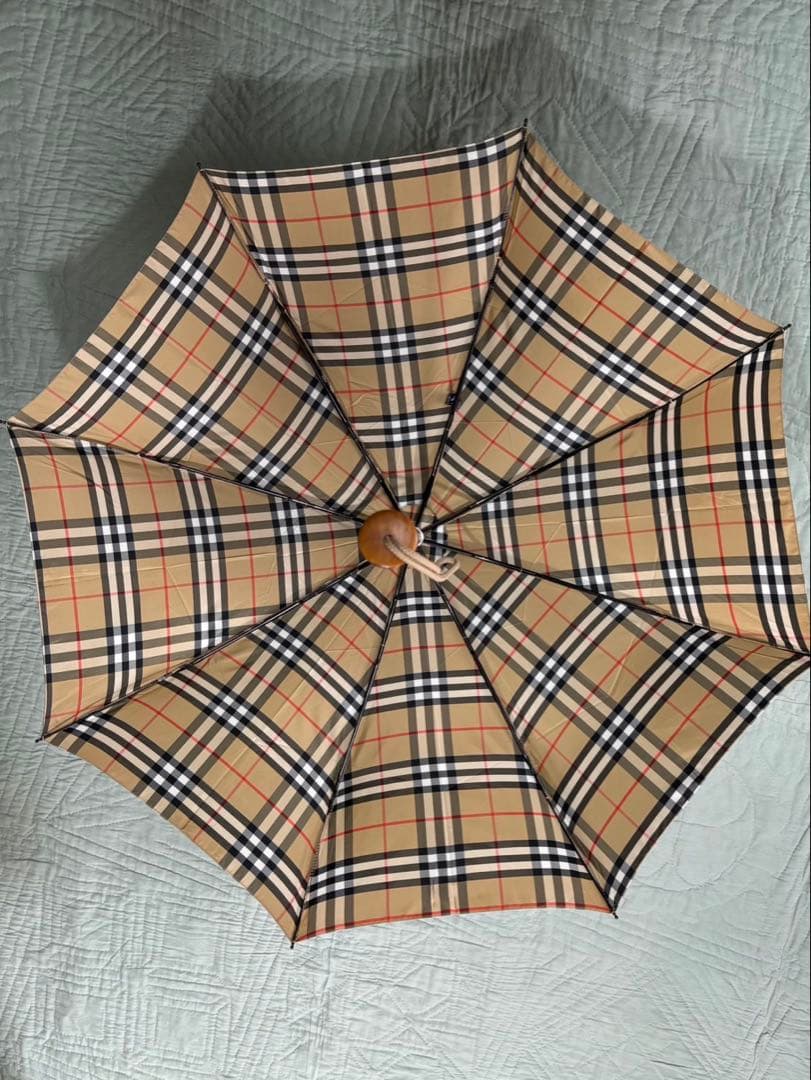 美品　BURBERRY バーバリーロンドン　ノバチェック　折り畳み傘　英国製