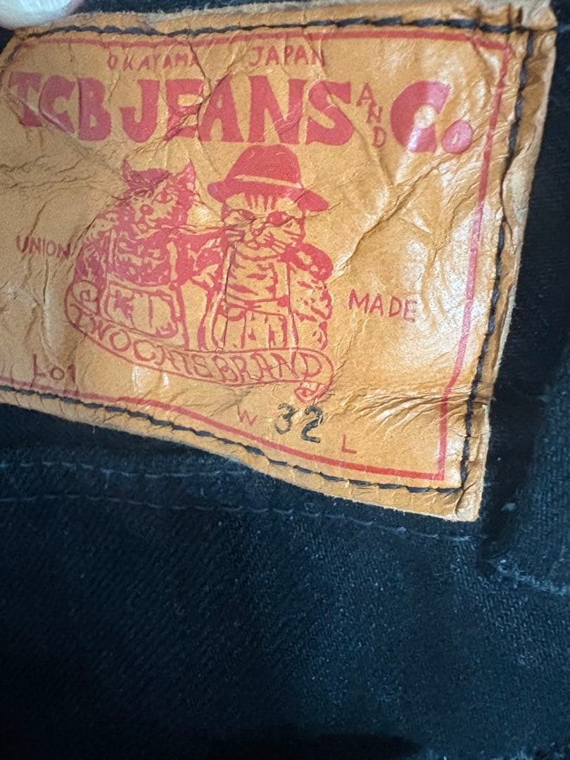 TCBjeans LateS40'sJacket ブラック大戦モデル サイズ42