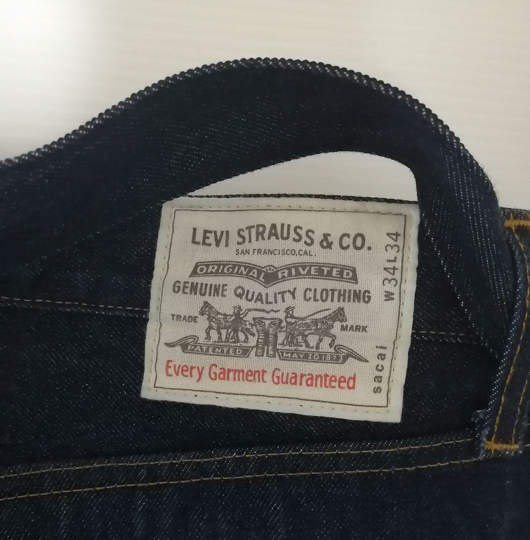 パンツ sacai x LEVI'S Denim Pants Indigo W34L34