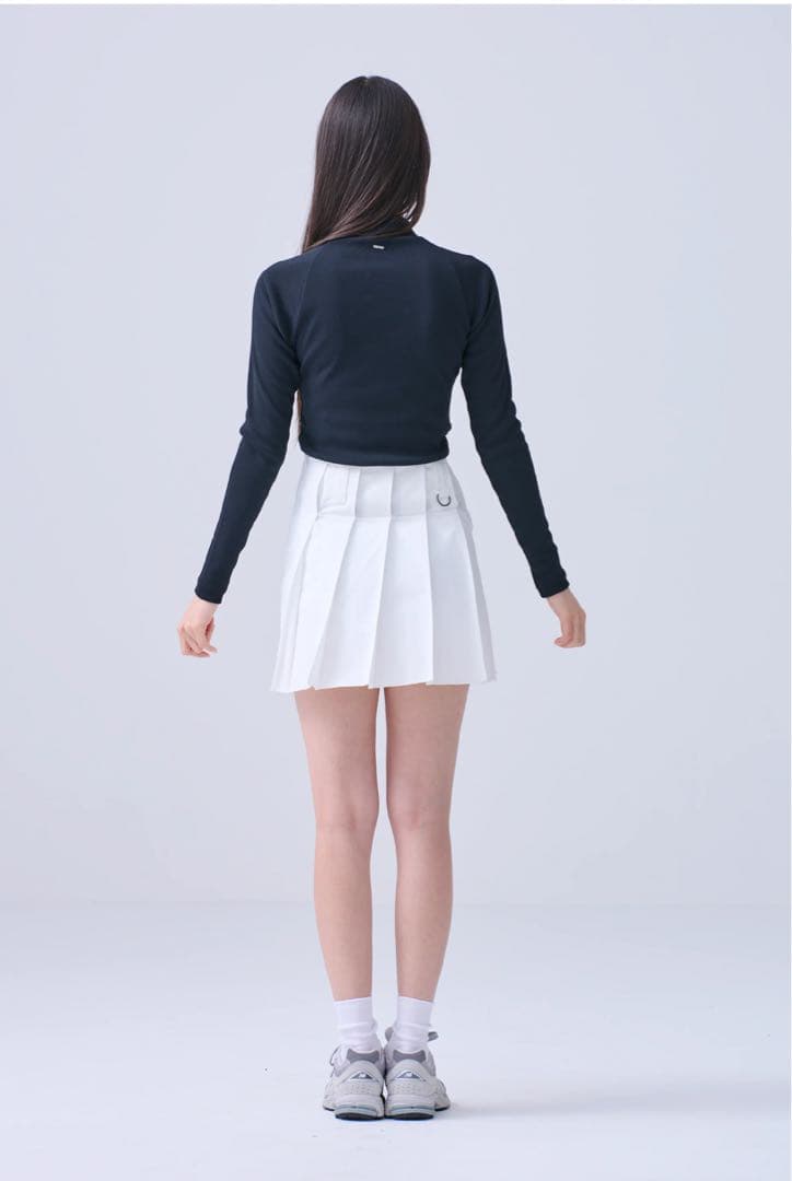 SUICゴルフ PLEATS SKIRTホワイト