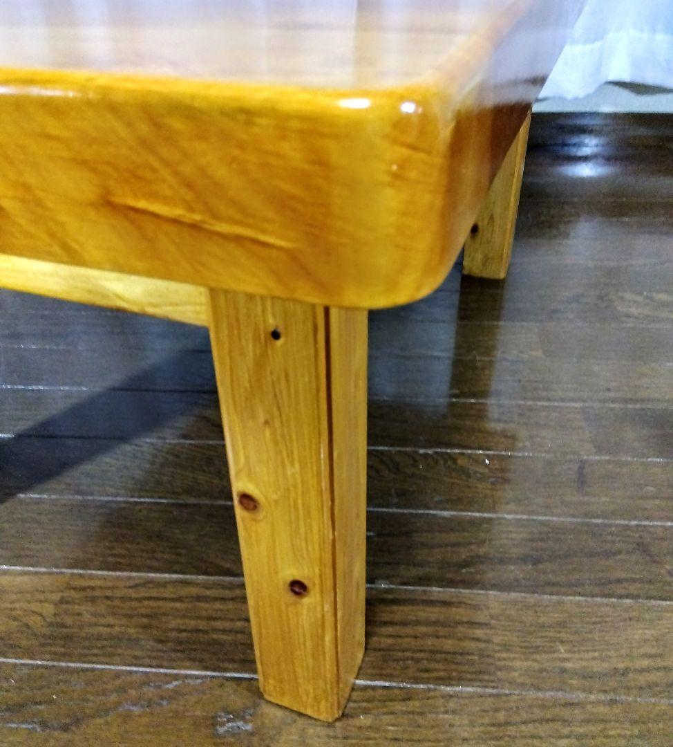 【アンティーク】欅の一枚板テーブル 小振りのカフェテーブル　センターテーブル