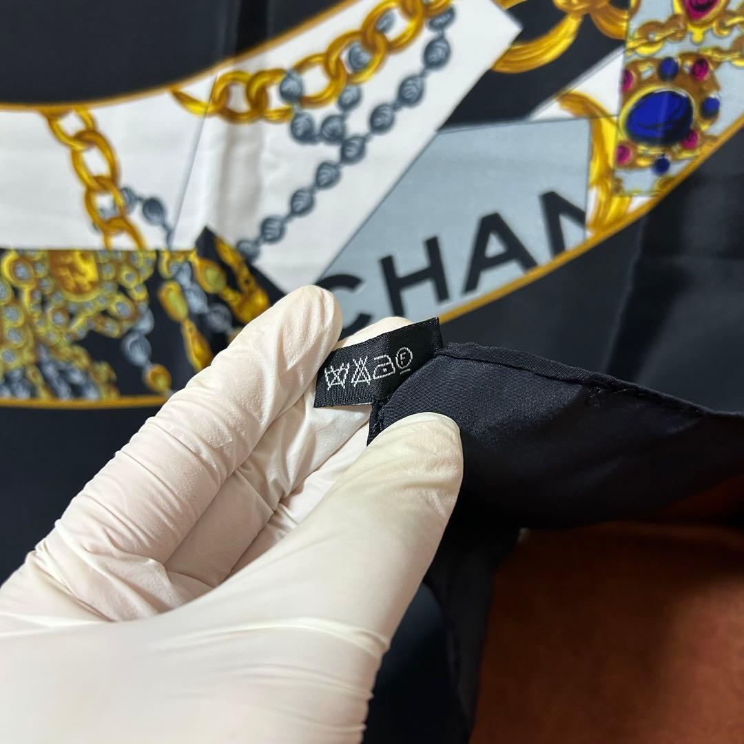CHANEL スカーフ 宝石 中古 保管品 美品