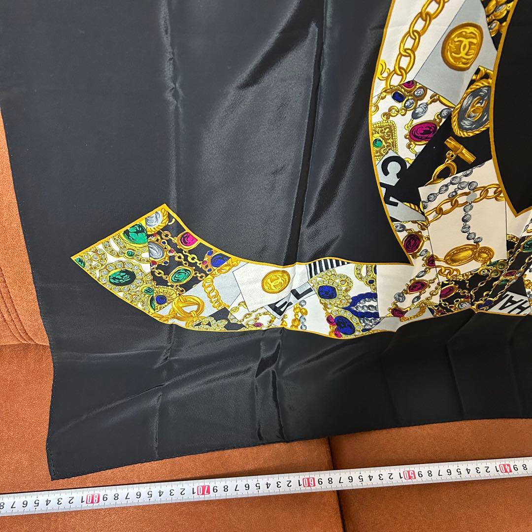 CHANEL スカーフ 宝石 中古 保管品 美品