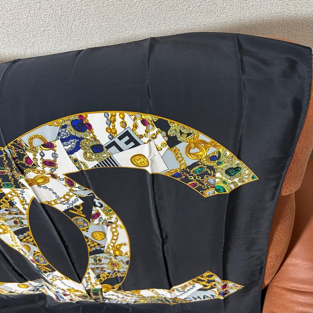 CHANEL スカーフ 宝石 中古 保管品 美品