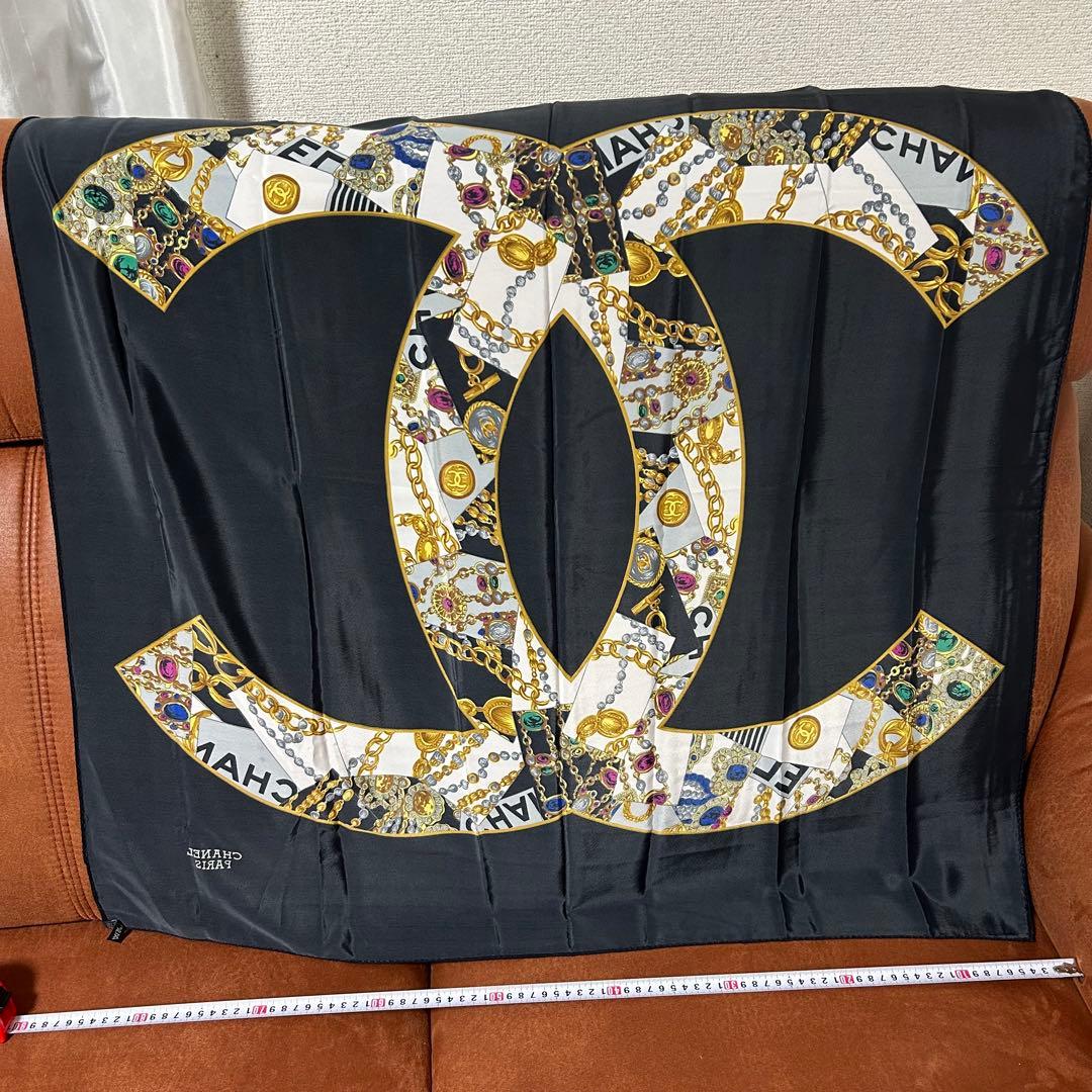 CHANEL スカーフ 宝石 中古 保管品 美品