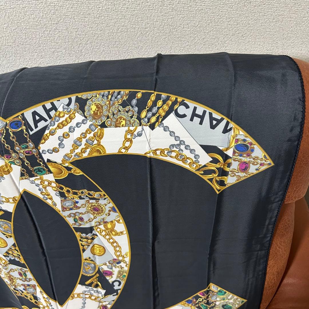 CHANEL スカーフ 宝石 中古 保管品 美品