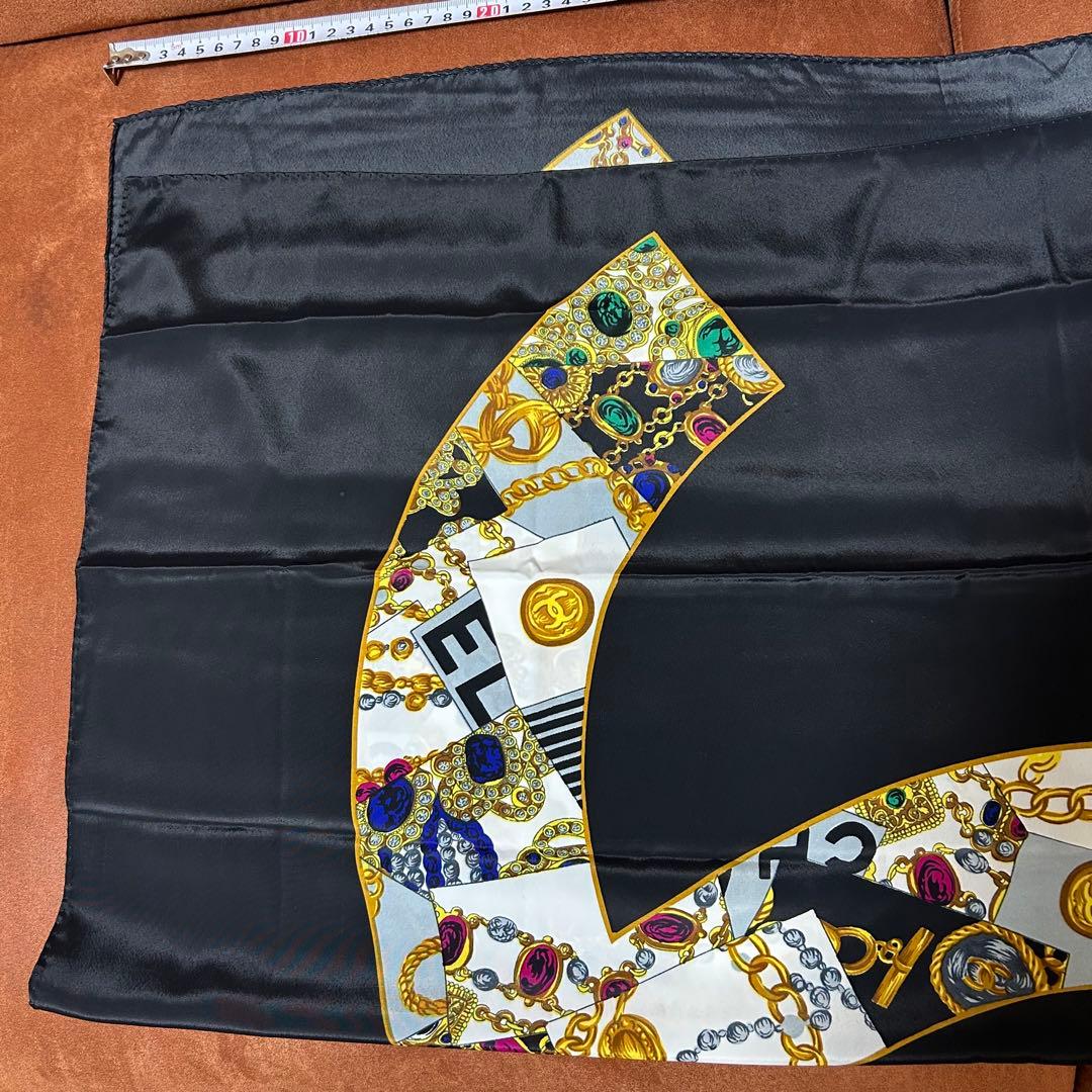 CHANEL スカーフ 宝石 中古 保管品 美品