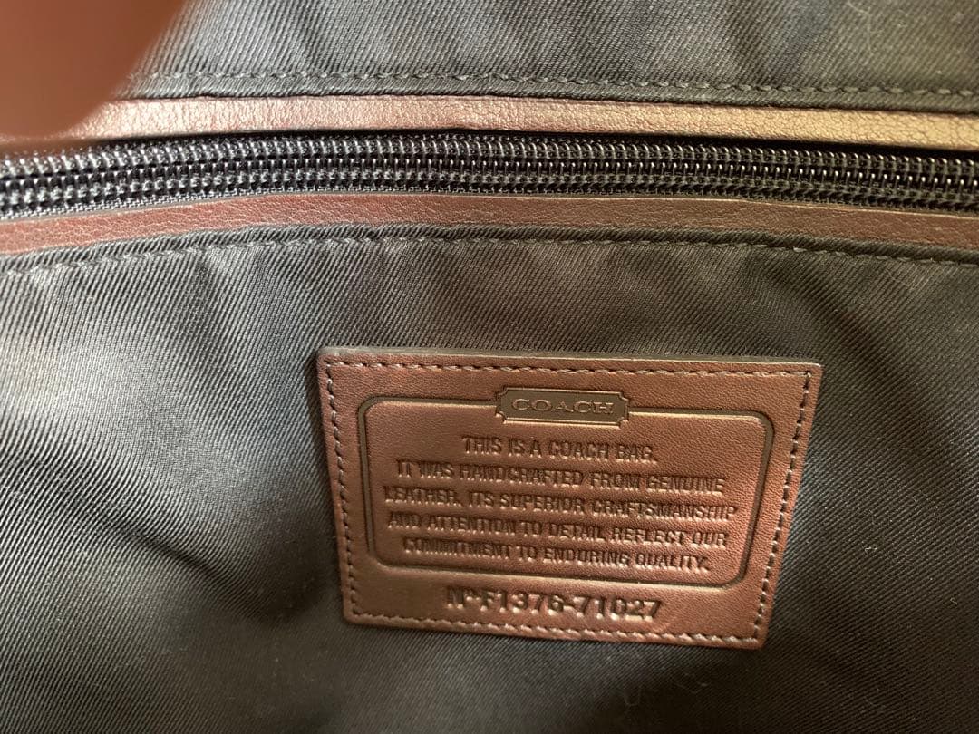 COACH ブリーカーウィークエンド トート ブラウンスエード× グレインレザー