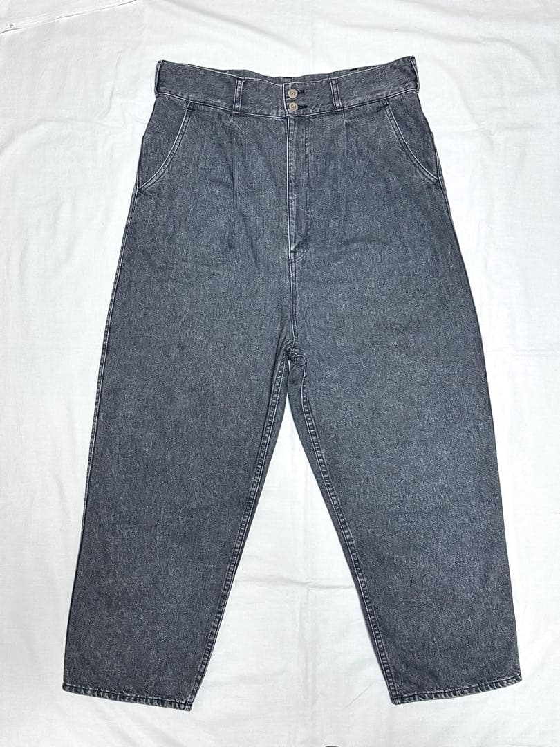 COMME des GARCONS HOMMEストーンウォッシュブラックデニムM