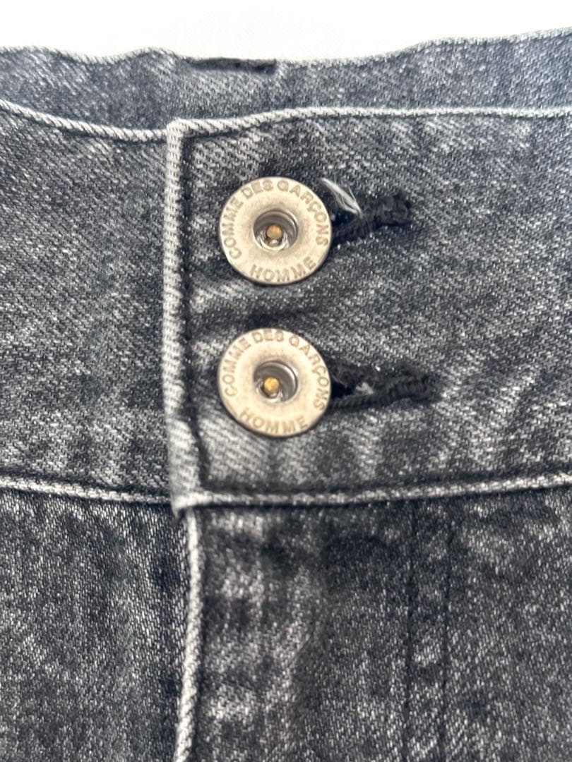 COMME des GARCONS HOMMEストーンウォッシュブラックデニムM